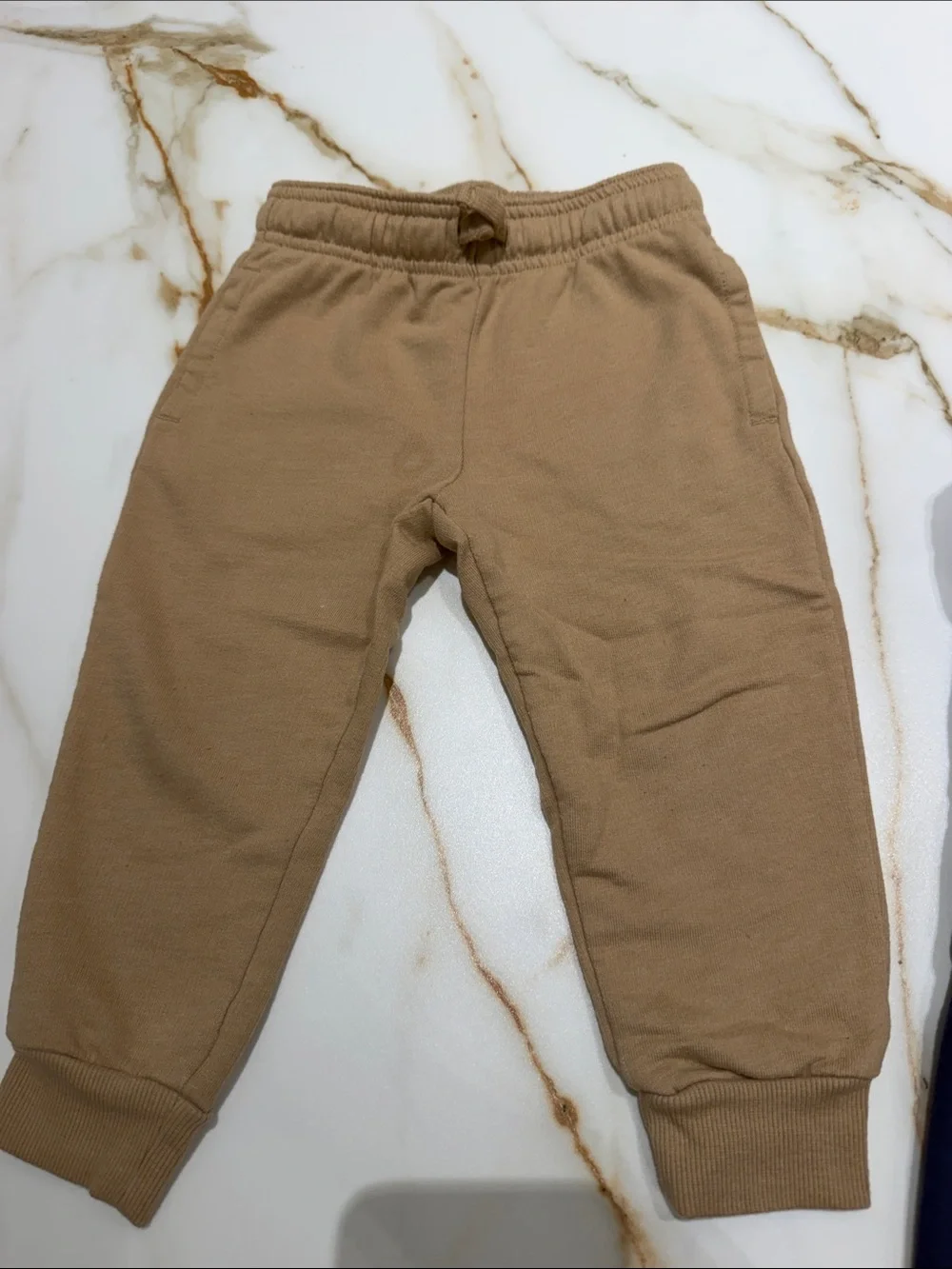 Carter's Navy and Tan Cotton Jogger Pants Duo